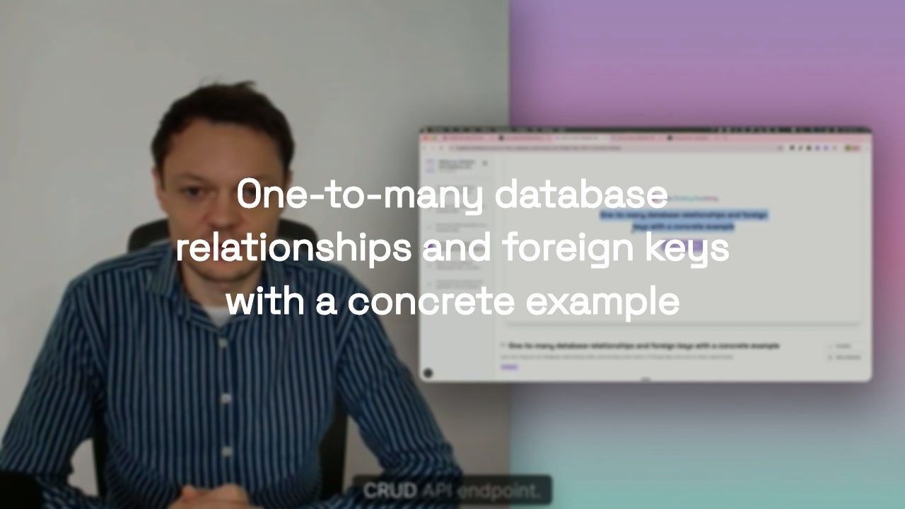 One-to-many database relationships and foreign keys with a concrete example