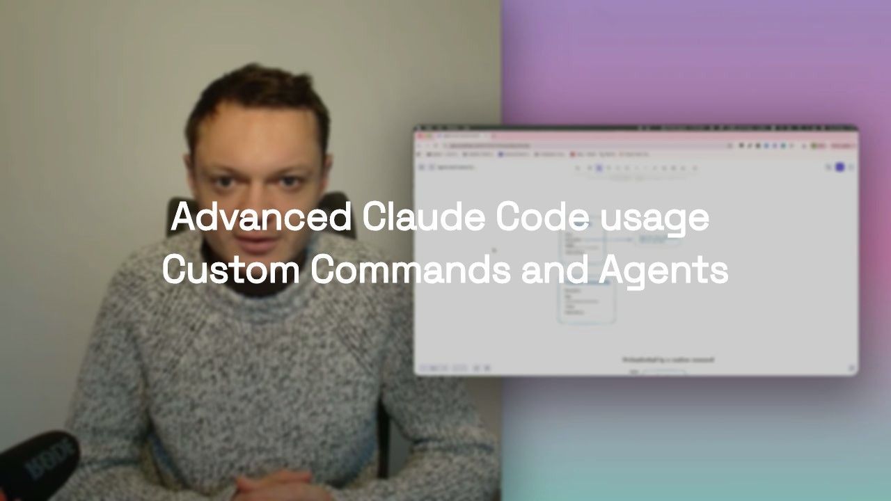 Advanced Claude Code usage: Custom Commands and Agents