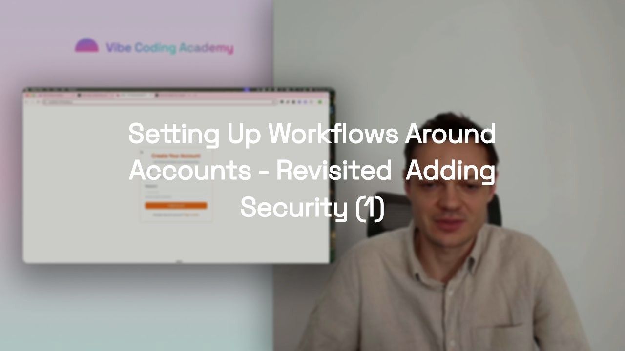 Setting Up Workflows Around Accounts - Revisited: Adding Security