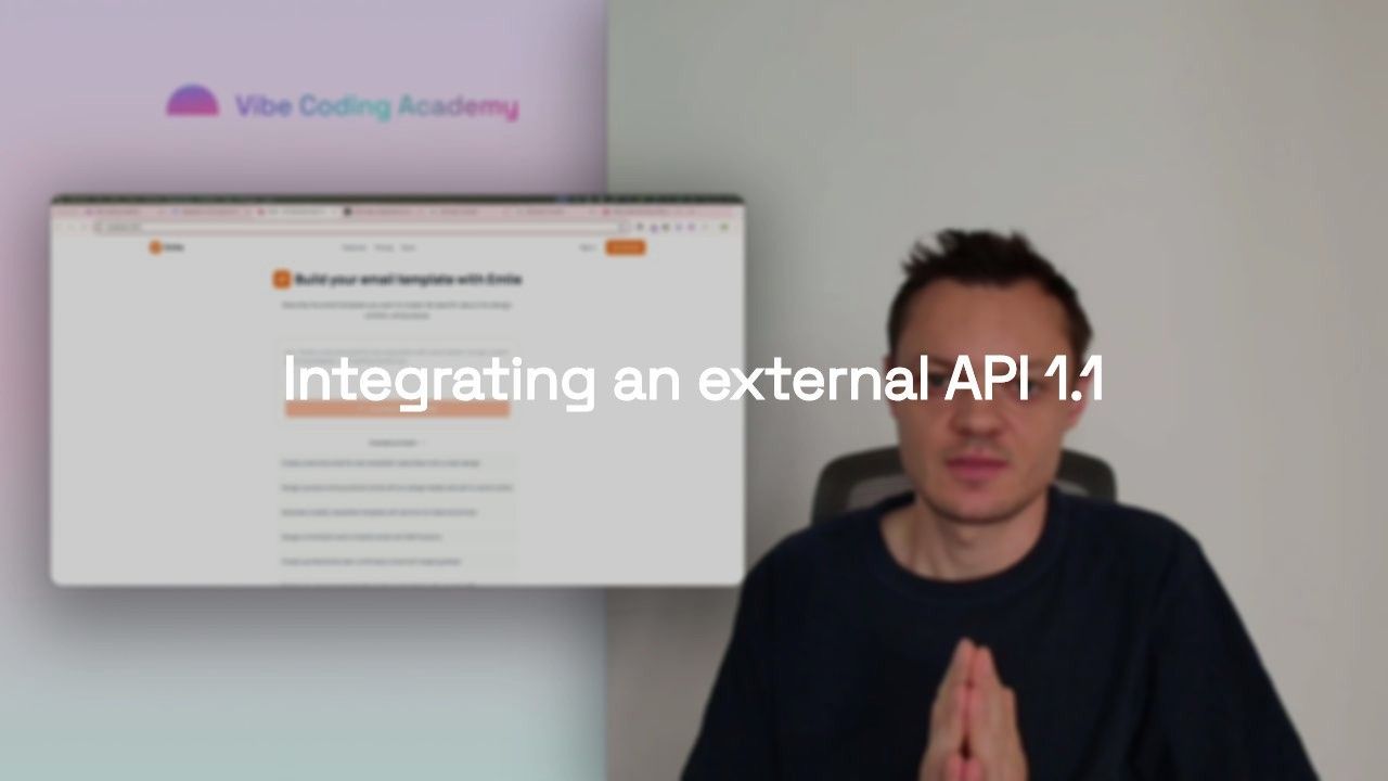 Integrating an external API 1.1