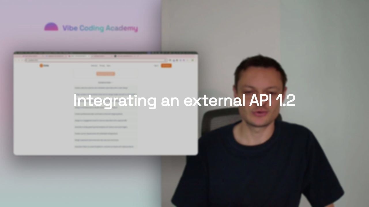 Integrating an external API 1.2