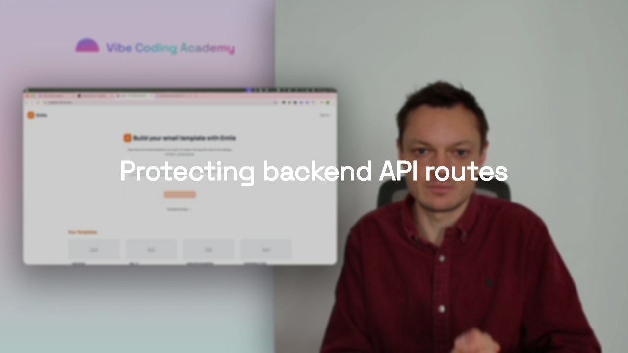 Protecting backend API routes
