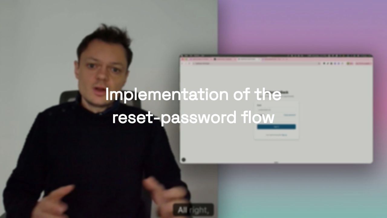 Implementation of the reset-password flow