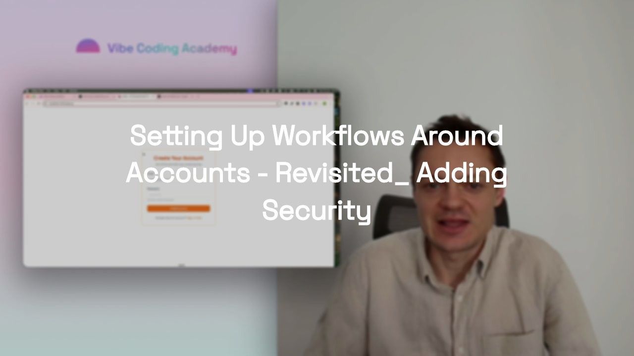 Setting Up Workflows Around Accounts - Revisited: Adding Security