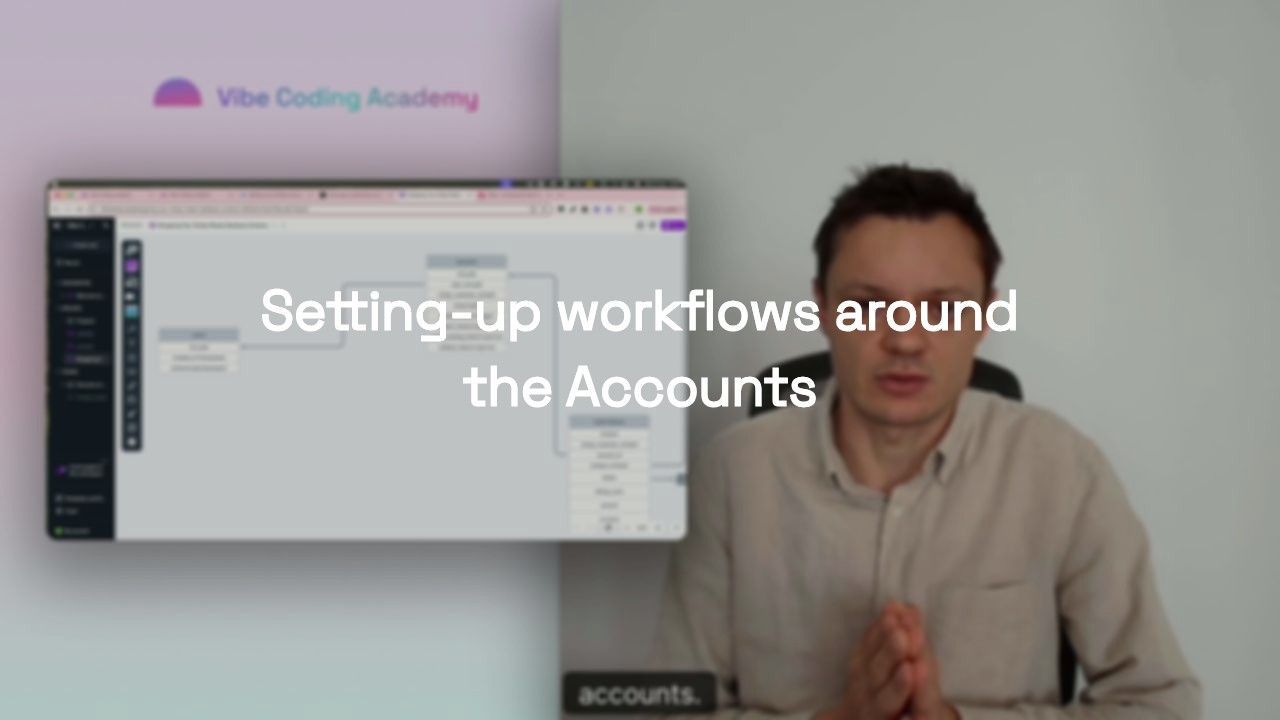 Setting-up workflows around the Accounts