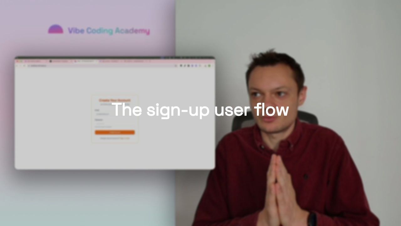 The sign-up user flow