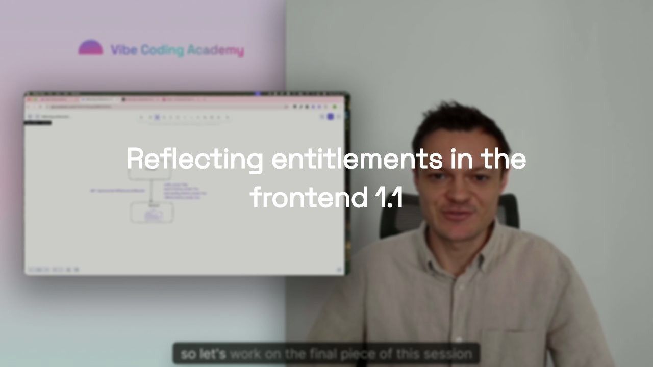 Reflecting entitlements in the frontend 1.1