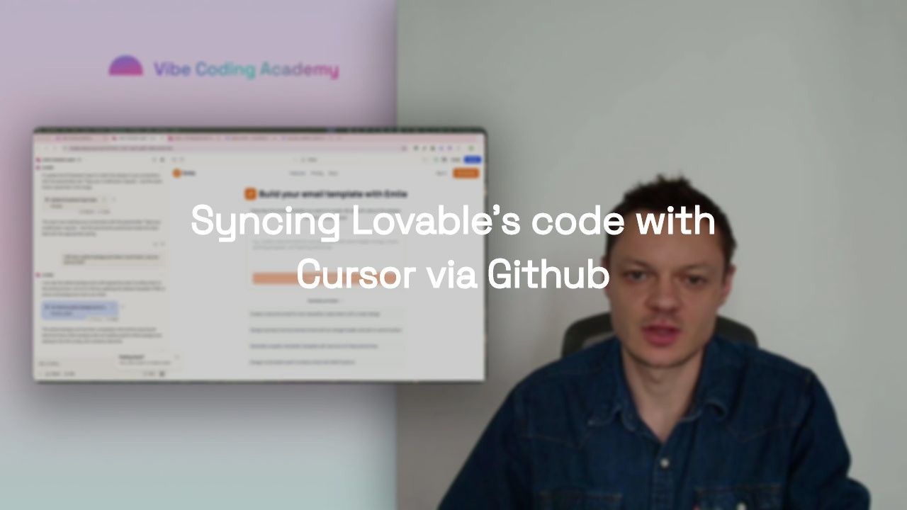 Syncing Lovable’s code with Cursor via Github