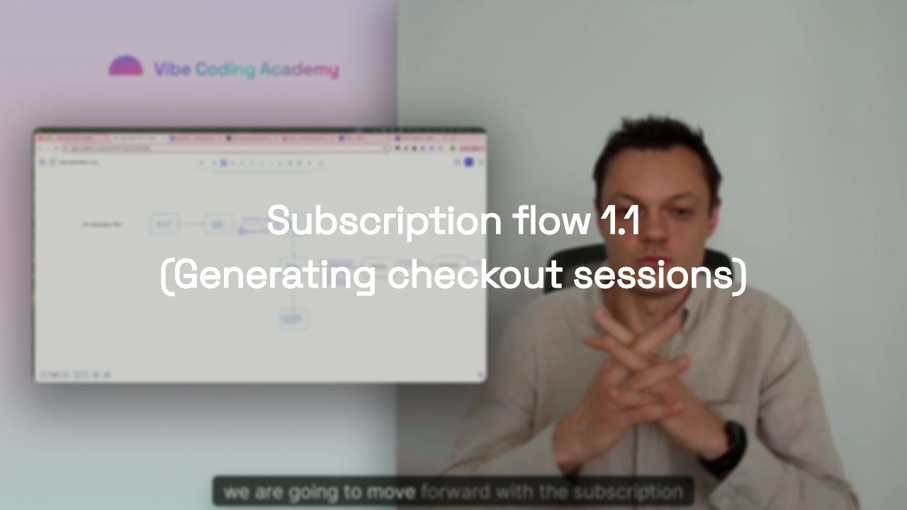 Stripe Subscription flow 1.1 (Generating checkout sessions)
