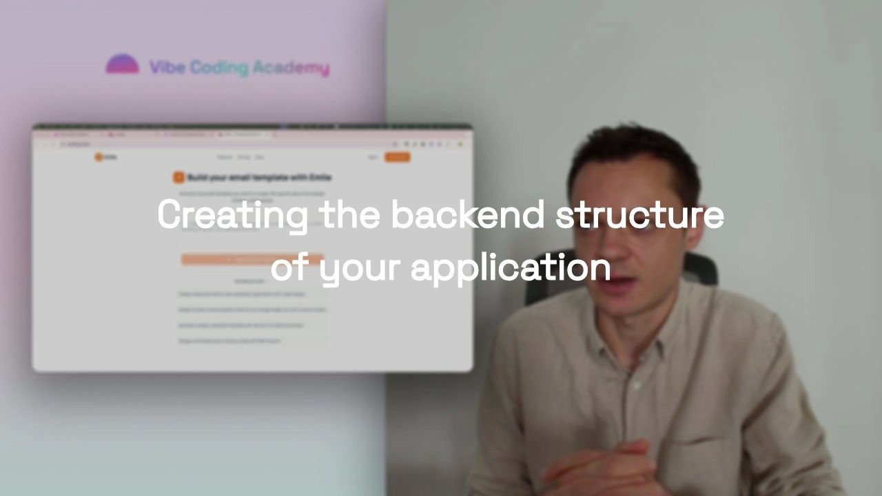 Creating the backend structure of your application