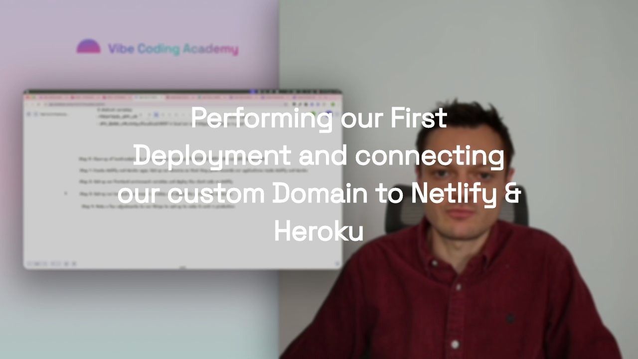 Performing our First Deployment and connecting our custom Domain to Netlify & Heroku